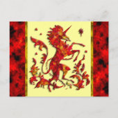 Unicorn Flames Briefkaart (Voorkant)