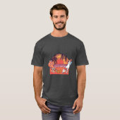 Unicorn Flamingo Beach T-shirt (Voorkant volledig)