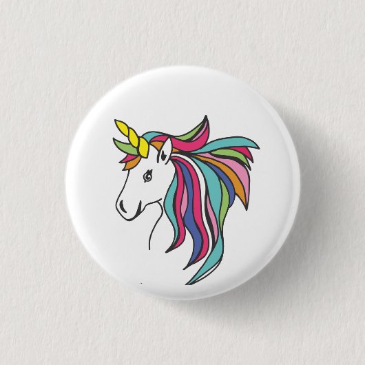 Unicorn Flare Ronde Button 3,2 Cm (Voorkant)