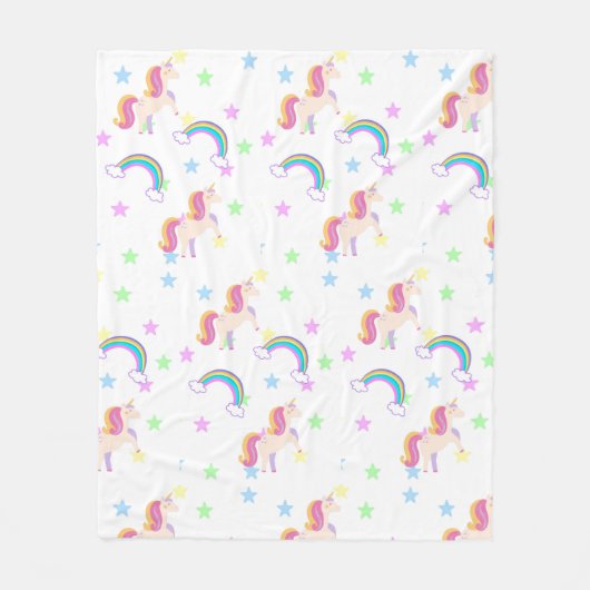 Unicorn Fleece Blanket (Voorkant)