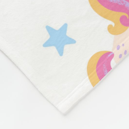 Unicorn Fleece Blanket Deken (Hoek)