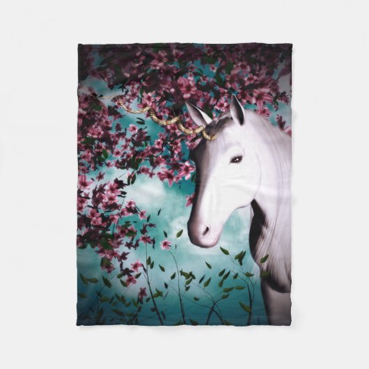 Unicorn fleece Blanket Deken (Voorkant)