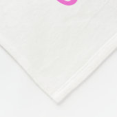 Unicorn Fleece Blanket, Roze & Gold (Hoek)