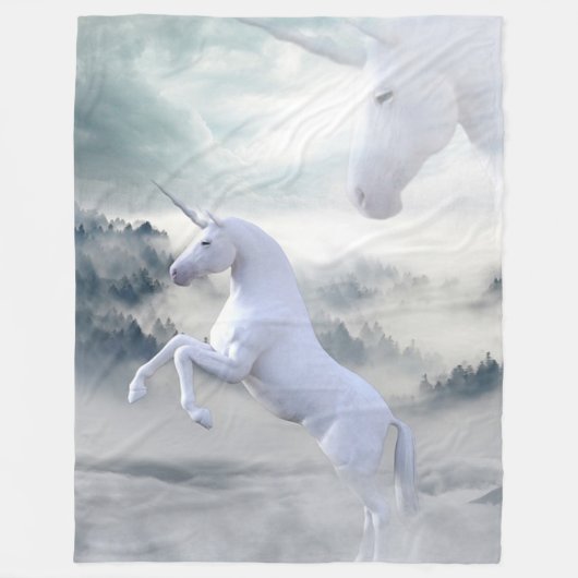 Unicorn Fleece Deken (Voorkant)