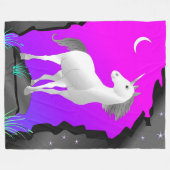 Unicorn Fleece Deken (Voorkant (Horizontaal))