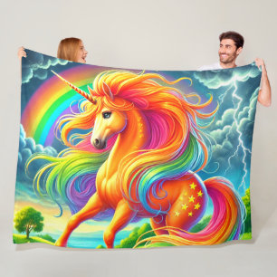 Unicorn Fleece Deken
