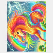 Unicorn Fleece Deken (Voorkant)