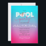 Unicorn Float Summer Pool 40th Birthday Party Kaart<br><div class="desc">Viel je 40ste verjaardag deze zomer bij het zwembad met je favoriete vrienden. Deze uitnodigingen zullen een kleurrijke aanvulling zijn op je speciale dag.</div>
