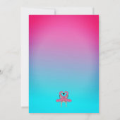 Unicorn Float Summer Pool Bachelorette Kaart (Achterkant)