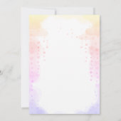 Unicorn Floral Crown,Pastel Birthday Kaart (Achterkant)