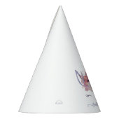 Unicorn florale waterverf verjaardag feesthoedjes (Links)