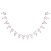 Unicorn florale waterverf verjaardag vlaggetjes (Alle)