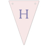 Unicorn florale waterverf verjaardag vlaggetjes (Tweede vlag)