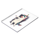 Unicorn Floss Dance Notitieboek (Linkerzijde)