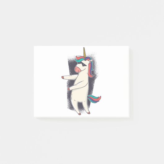 Unicorn Floss Dance Post-it® Notes (Voorkant)