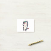 Unicorn Floss Dance Post-it® Notes (Op bureau)