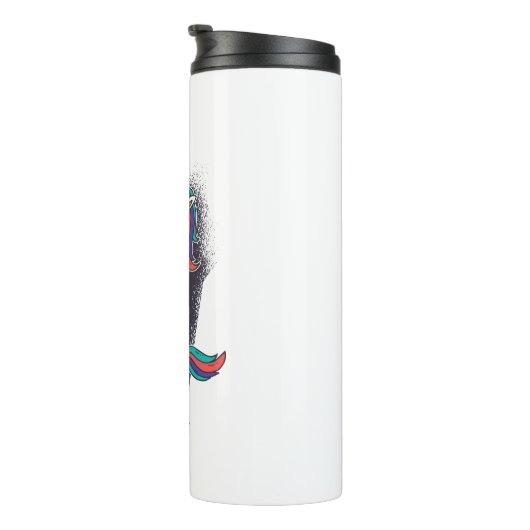 Unicorn Floss Dance Thermosbeker (Geroteerd rechts)