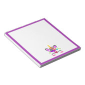 Unicorn Flower Notitieblok (Schuin)