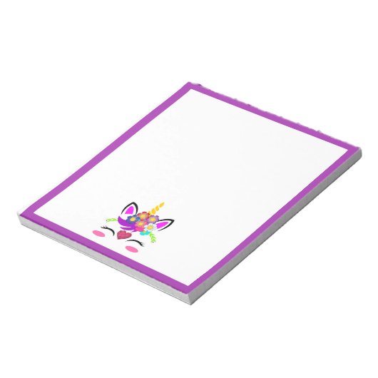 Unicorn Flower Notitieblok (Linkerzijde)