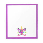 Unicorn Flower Notitieblok (Voorkant)