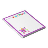 Unicorn Flower Notitieblok (Schuin)