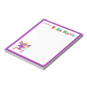 Unicorn Flower Notitieblok (Linkerzijde)