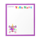Unicorn Flower Notitieblok (Voorkant)
