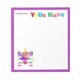 Unicorn Flower Notitieblok