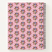 Unicorn Flowers Roze Notitieboek (Achterkant)