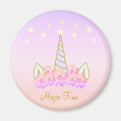 Unicorn Flowers & Stars Magic Magnet (Voorkant)