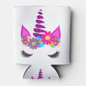 Unicorn Flowery Super Cute Girly Blikjeskoeler (Voorkant)