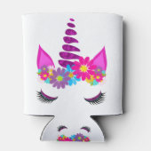 Unicorn Flowery Super Cute Girly Blikjeskoeler (Achterkant)