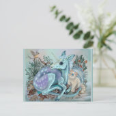 Unicorn Foal Cozy Cuddles Feestdagenkaart (Staand voorkant)