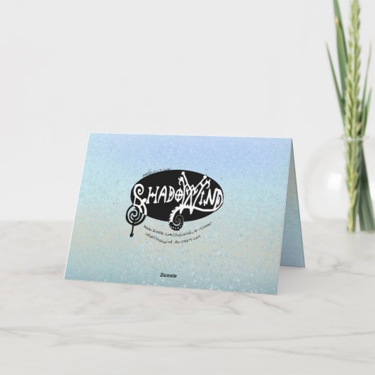 Unicorn Foal Cozy Cuddles Folde Holiday Card Feestdagen Kaart (Achterkant)