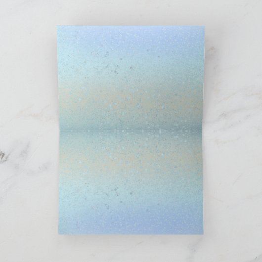 Unicorn Foal Cozy Cuddles Folde Holiday Card Feestdagen Kaart (Binnen)