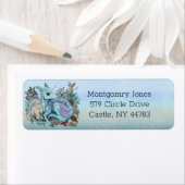 Unicorn Foal Cozy Cuddles Holiday Etiket (Insitu)