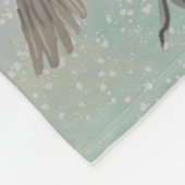 Unicorn Foal Cozy Cuddles Holiday Fleece Deken (Hoek)