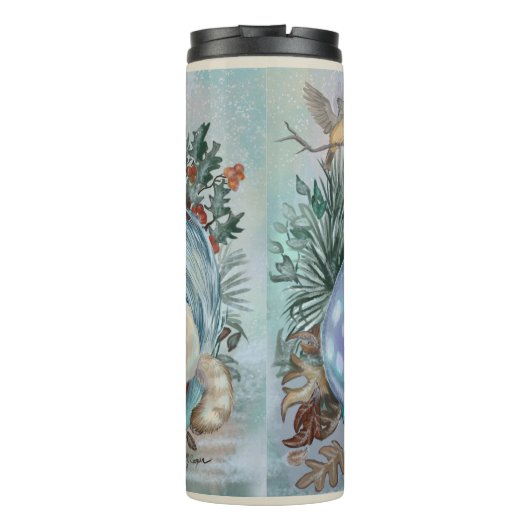 Unicorn Foal Cozy Cuddles Holiday Thermosbeker (Achterkant)