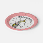 Unicorn Food Birthday Party Papieren Bordje (Gekanteld)