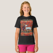 UNICORN FOR MAGIC Fantasy Flowers,Animals Monogram T-shirt (Voorkant volledig)