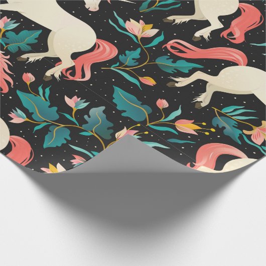 Unicorn Forest Cadeaupapier (Hoek)