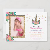 Unicorn Foto op zaterdag Kaart (Voorkant)