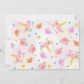 Unicorn Foto van Birthday Kaart (Achterkant)