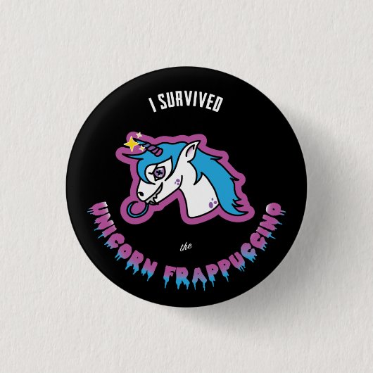 Unicorn Frapp Ronde Button 3,2 Cm (Voorkant)