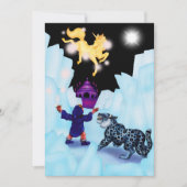 Unicorn Freedom divine Boy Snow Leopard Fantasy Aankondiging (Voorkant)