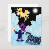 Unicorn Freedom Divine Boy Snow Leopard Fantasy An (Voorkant / Achterkant)