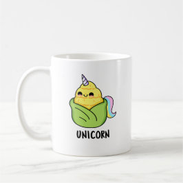 Unicorn Funny Baby Corn Pun Koffiemok