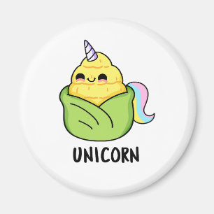 Unicorn Funny Baby Corn Pun Magneet