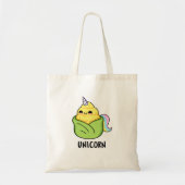 Unicorn Funny Baby Corn Pun Tote Bag (Voorkant)