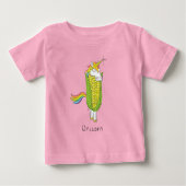 Unicorn Funny Corn Kind T-Shirt (Voorkant)